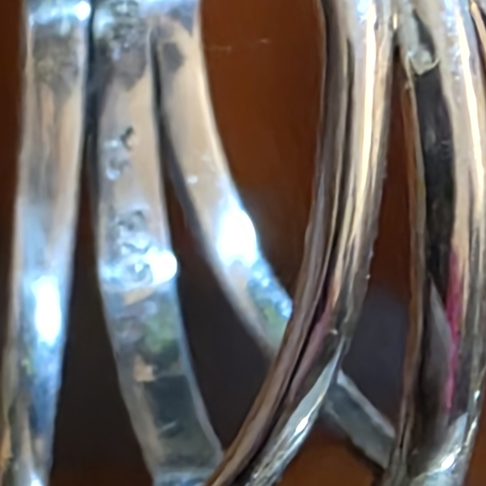 S935 Silver and Orange Stone Ring - Picture 4 of 4